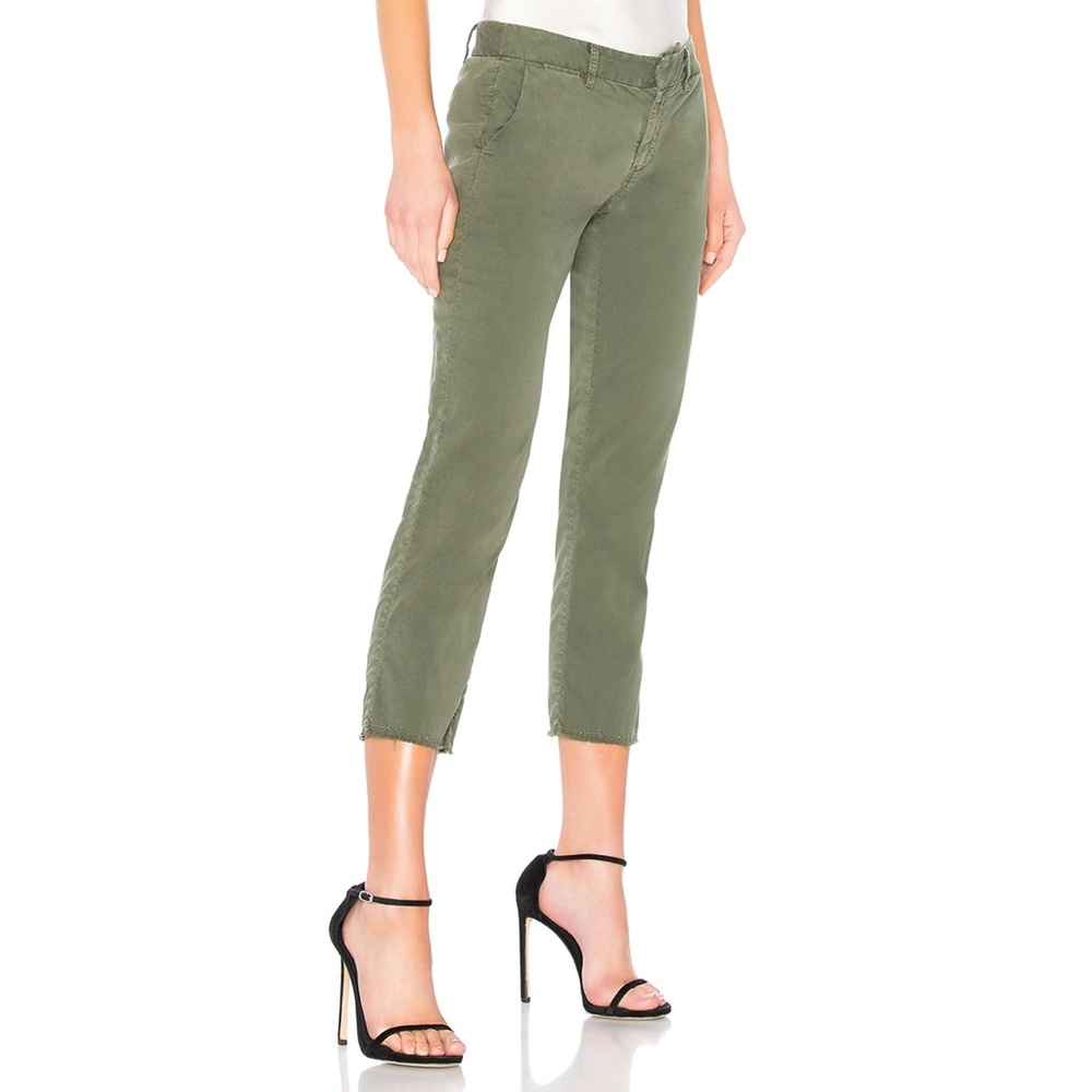 Nili Lotan East Hampton Pant Moss Green Twill - Picture 3 of 8